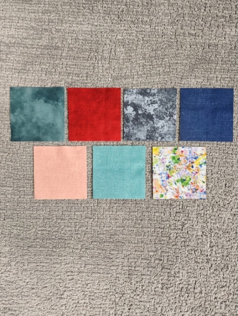 Fabric Charm Pack Quilt Fabric -  42 Squares at 5" each - Colorful Blenders